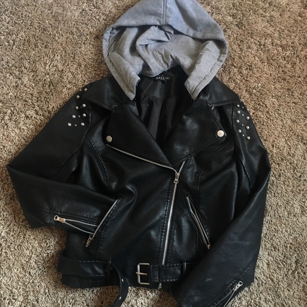 Faux leather jacket